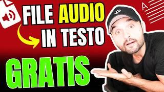 TRASCRIVERE AUDIO in TESTO GRATIS con YouTube (Tutorial Pratico)