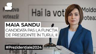 #Prezidențiale2024 | Maia Sandu, candidata PAS la funcția de președinte în turul II