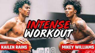 Mikey Williams & Kailen Rains Workout To Play Better In Real Games! NBA Trainer Ryan Razooky