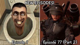 Skibidi Toilet 1 - 77 Part 2 All Episodes (60 FPS REMASTERED) Upgraded Plunger Woman (Episode 77)