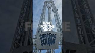 Would you RIDE this? 252 feet in the air. 50 mph drop. YES or NO? #themepark #extremerides