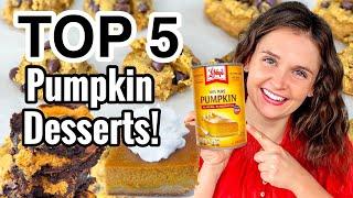 5 of the EASIEST Pumpkin Dessert Ideas | Best Tasty & Easy Pumpkin Dessert Recipes | Julia Pacheco