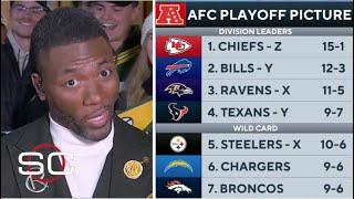 ESPN breaks AFC Playoff Picture after Ravens DESTROY Texans 31-2 - Chiefs beat Steelers 29-10