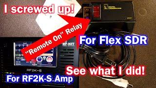 New way to "Remote On" Flex SDRs and RF Kit RF2K-S Amplifier | Remote On Fail | How I Improvise!