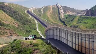 Current Border Fence near San Diego,CA west of the San Ysidro Port of Entry