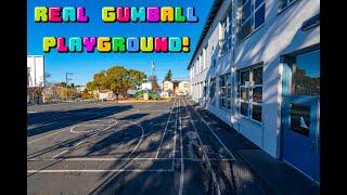 The real playground and running track from the Amazing World of Gumball