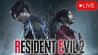 LIVE- RESIDENT EVIL 2 - LET'S GO LEON!!!