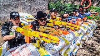 LTT Game Nerf War : Captain Warriors SEAL X Nerf Guns Fight Braum Crazy Notorious Bandit Group