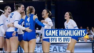 BYU Women's Volleyball vs Utah Valley | Full Game Highlights (2024)