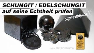 Schungit & Edelschungit selber prüfen - einfacher Trick für Shungit Echtheitsprüfung