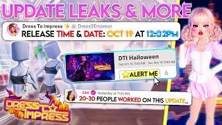 ️Halloween Update RELEASE TIME & DATE & when it LEAVES! | Dress To Impress Roblox