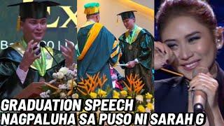 SARAH Geronimo Pina-IYAK ni Matteo Guidicelli sa Madamdaming Graduation Speech as BSBA Graduate 