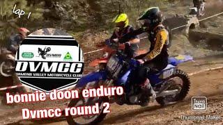 Bonnie doon enduro DVMCC round 2 - YZ250X - starglen lodge - 8th place - lap 1