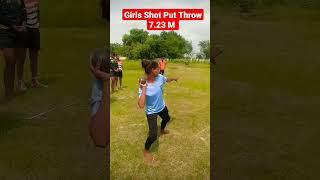 Girls Shot Put Throw 7.23 M #shotputthrow #ssa #ssf017 #shorts #gosaiganj #youtubeshorts