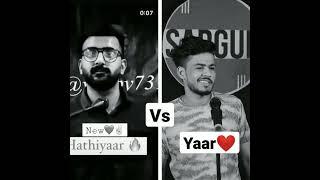 Yaar️ || Vabby vs Sargun Tyagi || Vabby Shayari Status || Sargun Tyagi ki shayri