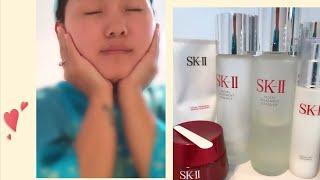 Just 4 steps|skin care routine with SkII #SKIIproducts #Pitera