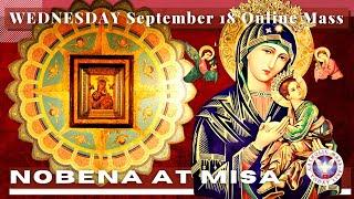 CATHOLIC CHURCH MASS TODAY | September  18  NOVENA MASS TO OUR MOTHER OF PERPETUAL HELP - Miyerkules