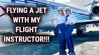 FLYING A JET WITH MY FLIGHT INSTRUCTOR / My Pilot Life