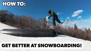 How To Improve Your Snowboarding DRAMATICALLY! (2024)