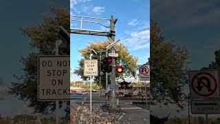 TrainPassingGateClosed Close-Up View#Shorts [Kent WA USA] #SounderTrain