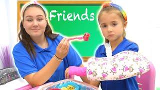 Ruby and Bonnie show the importance of helping friends in school