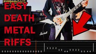 EASY DEATH METAL RIFFS - OBITUARY STYLE