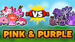 Super Auto Pets but we can only use PINK & PURPLE PETS