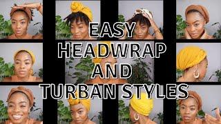 How I Style My Headwraps | Beginner Friendly | Starter Locs