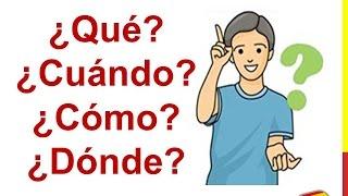 Spanish Lesson 58 - How to ASK QUESTIONS in Spanish Question words Interrogative Pronouns in Spanish