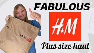 H & M ️ Beautiful affordable, quality plus size summer fashion for over 50's ️ #over50 #bigbelly