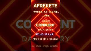 Conduent Work from Home Jobs $15 per hr | Get Started Today!!!