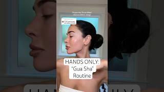 Hands only: “Gua Sha” Routine #guashatutorial #guasharoutine