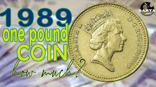 1989 One pound coin | Queen Elizabeth 1989 one pound coin value | Old British one pound coin