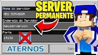 Como criar servidor permanente FÁCIL pro Minecraft PE 1.21!! (Sem Aternos)