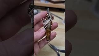 Wire Wrapping in my kick stream! #backtoearthcreations #wirewrap #diyjewelry