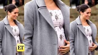 Meghan Markle Puts Baby Bump on Display as She Visits Nursing Home