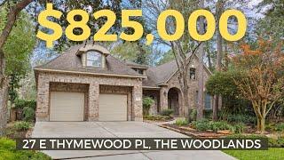 Tour a CUSTOM ONE STORY Home with a backyard OASIS in The Woodlands TX - Sterling Ridge