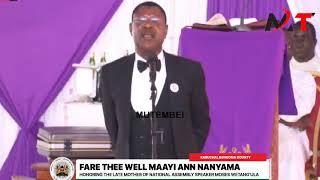 DRAMA as Moses Wetangula Lectures Natembeya over Remarks that he sent money to his Father!!