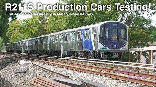 Staten Island Railway R211S Production Cars 105-109 out testing for the first time!