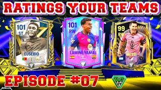 EP-07 RATING YOUR TEAMS FC MOBILE || FC MOBILE TEAM REVIEW || SUBSCRIBERS TEAMS REVIEW FCMOBILE