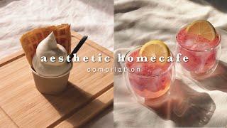 aesthetic homecafe compilation丨drinks and ice cream