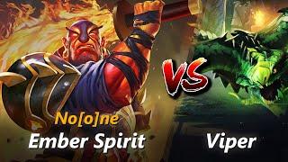 How to Ember Spirit mid vs Viper (feat. No[o]ne) | First 10 minutes