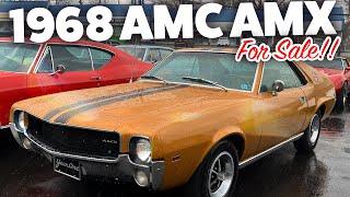 1968 AMC AMX FOR SALE $SOLD X CODE 390 AC/PS/PB At Bob Evans Classics We Buy and Sell Classic Cars