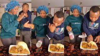 FLIP AND EAT CHALLENGE  ON AFRICAN FOOD MUKBANG ASMR SHOW  OGBONO/OKRA & FUFU