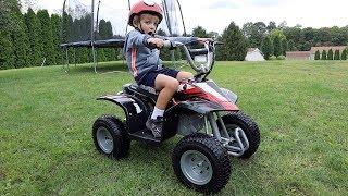 Clark's First Ride on a Four Wheeler