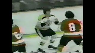 Dave Schultz vs Terry O'Reilly Round 3 & Bobby Clarke scores the OT game winning goal