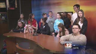 Westwood students visit WBOY studio