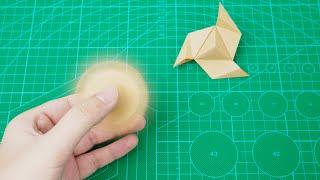 【Daoche】Origami - Spinning top | 減壓又好玩的摺紙，指尖上的吹氣陀螺！