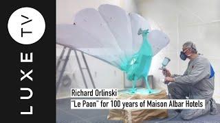 Richard Orlinski - "Le Paon" for 100 years of Maison Albar Hotels - LUXE.TV