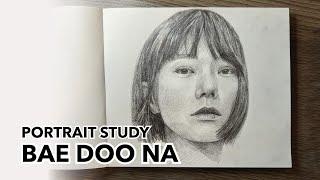 Drawing Bae Doo Na ️ 배두나 ️ Portrait study | kaorumap